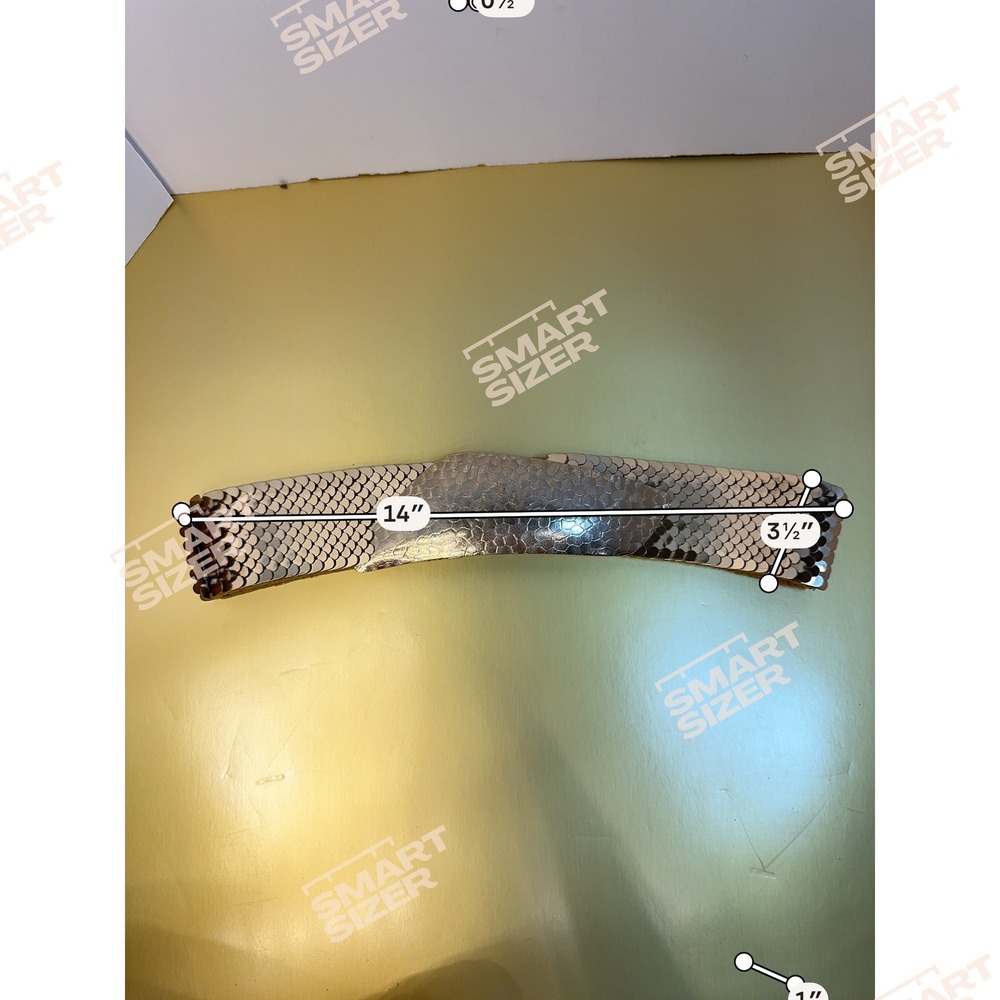 Vintage Gold Sequin Scale Wide Elastic Stretch Waist‎ Cinch Belt Metallic Glam - Picture 7 of 7